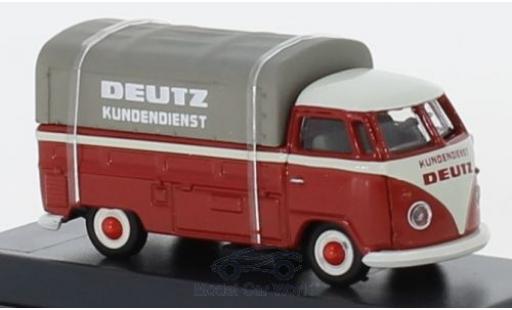 Volkswagen T1 1/87 Schuco b Pritsche Deutz Kundendienst mit Plane diecast model cars