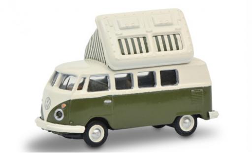 Volkswagen T1 1/87 Schuco c Camper green/white diecast model cars