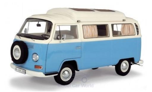 Diecast model cars Volkswagen T2 1/18 Schuco a Campingbus blue/white Volkswagen T2 1/18 Schuco a Campingbus blue/white diecast model cars