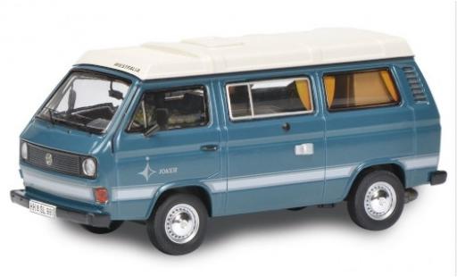 Diecast model cars Volkswagen T3 1/64 Schuco Westfalia Joker blue/white Volkswagen T3 1/64 Schuco Westfalia Joker blue/white diecast model cars