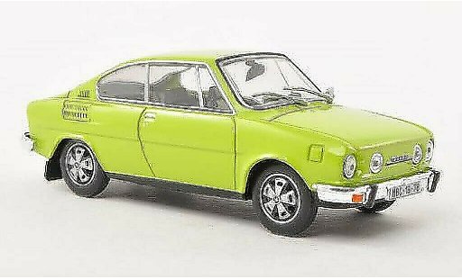 Skoda 110 R 1/43 Abrex green diecast model cars