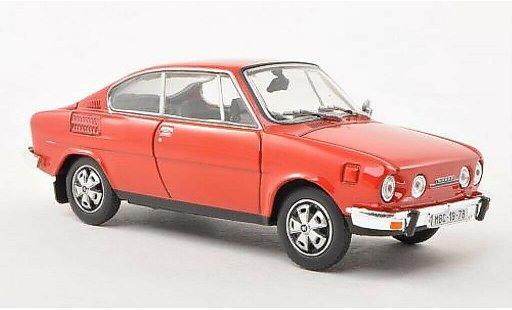 Skoda 110 R 1/43 Abrex red diecast model cars