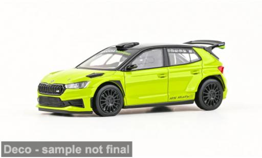 Diecast model cars Skoda Fabia IV RS Rallye2 gr&Atilde;&frac14;n 2022 1/43 Abrex