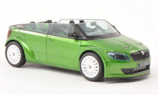 Skoda Fabia Concept Car 1/43 Abrex 2000 green with whiteen Felgen diecast model cars