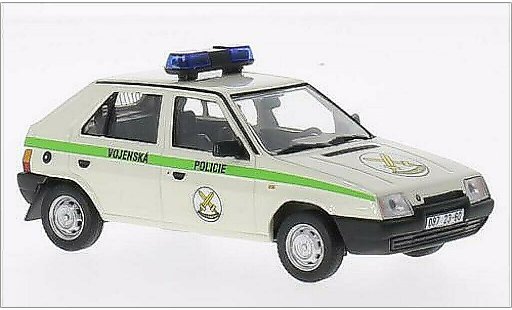 Skoda Favorit Livree Officielle 1/43 Abrex Vojenska Policie 1994 Hlavni velitelstvi RZ 087 1987 diecast model cars