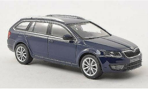 Skoda Octavia Combi 1/43 Abrex III blue 2013 diecast model cars