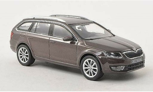 Skoda Octavia Combi 1/43 Abrex III brown 2013 diecast model cars