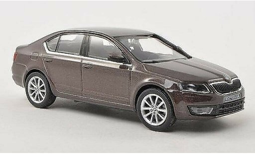 Skoda Octavia Base 1/43 Abrex III brown 2013 diecast model cars