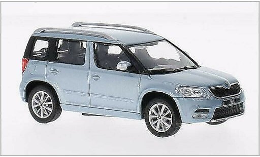 Skoda Yeti Base 1/43 Abrex metallic blue 2013 diecast model cars