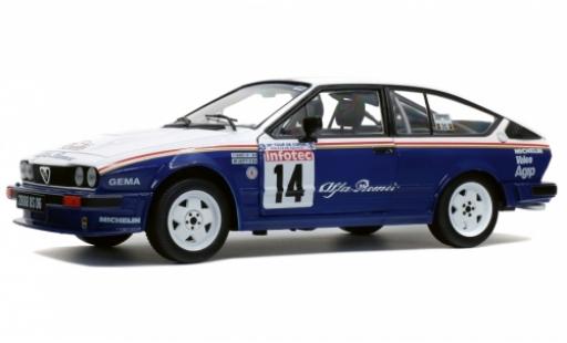Alfa Romeo GT 1/18 Solido V6 No.14 Rothmans Rallye WM Tour de Corse 1986 mit Decals Y.Loubet/J-M.Andrie diecast model cars