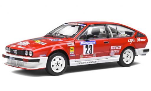 Diecast model cars Alfa Romeo GT 1/18 Solido V6 No.23 GEMA Racing Rallye WM Tour de Corse 1985 y compris les Decals Y.Loubet/J.B.Vieu Alfa Romeo GT 1/18 Solido V6 No.23 GEMA Racing Rallye WM Tour de Corse 1985 y compris les Decals Y.Loubet/J.B.Vieu diecast model cars