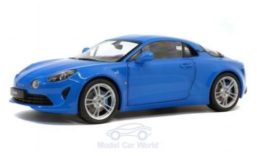 Alpine A110 1/18 Solido Pure metallic blue 2018 diecast model cars