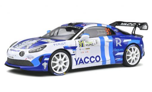 Alpine A110 1/18 Solido Rally RGT No.91 Rallye WM Rallye Monza 2020 P.Ragues/J.Pesenti diecast model cars