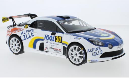 Alpine A110 1/18 Solido RGT No.30 Rallye du Touquet 2020 F.Delecour diecast model cars