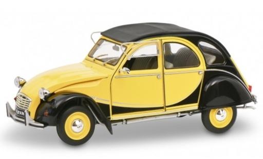 Citroen 2CV 1/18 Solido 6 Charlston yellow/black diecast model cars