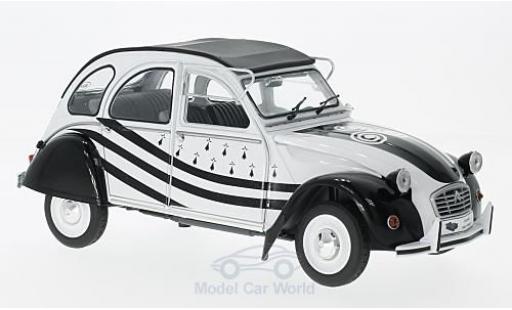 Diecast model cars Citroen 2CV 1/18 Solido 6 white/black 1978 Citroen 2CV 1/18 Solido 6 white/black 1978 diecast model cars