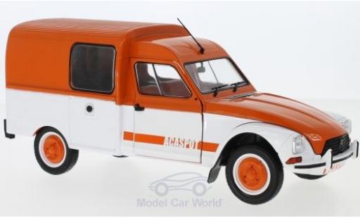 Diecast model cars Citroen Acadiane 1/18 Solido Acaspot orange/beige 1984 Citroen Acadiane 1/18 Solido Acaspot orange/beige 1984 diecast model cars