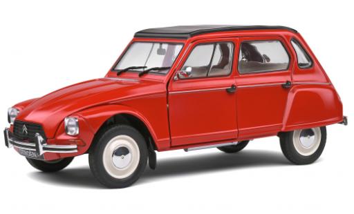 Citroen Dyane 1/18 Solido 6 red 1968 diecast model cars