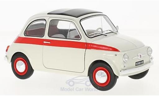 Diecast model cars Fiat 500 Sport 1/18 Solido L Sport white/red 1960 Fiat 500 Sport 1/18 Solido L Sport white/red 1960 diecast model cars