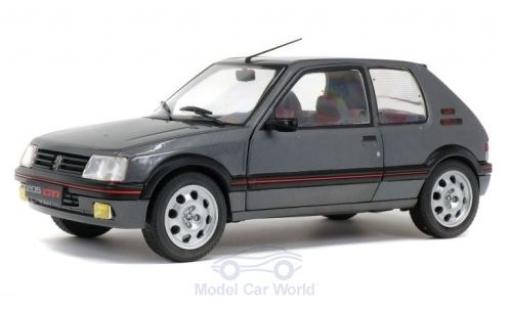 Diecast model cars Peugeot 205 1/18 Solido 1.9 GTi metallic grey 1988 Peugeot 205 1/18 Solido 1.9 GTi metallic grey 1988 diecast model cars