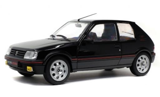 Peugeot 205 1/18 Solido 1.9 GTI Mk2 black diecast model cars