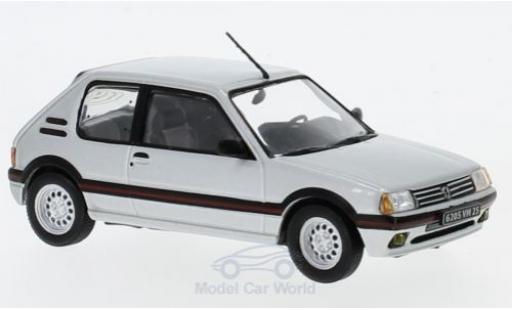 Peugeot 205 GTI 1/43 Solido GTi 16 grey diecast model cars