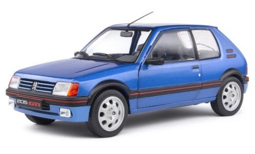 Diecast model cars Peugeot 205 1/18 Solido GTI 1.9 metallic blue 1988 Peugeot 205 1/18 Solido GTI 1.9 metallic blue 1988 diecast model cars