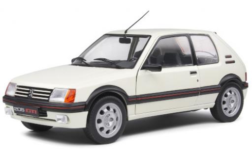 Peugeot 205 1/18 Solido GTI 1.9 white 1988 diecast model cars