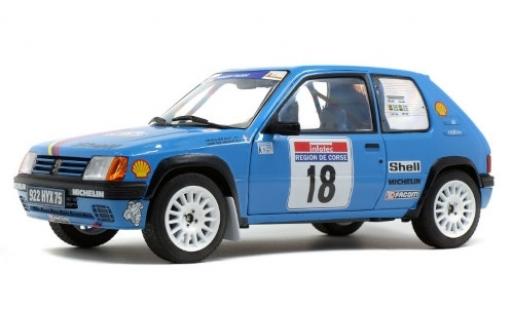 Peugeot 205 1/18 Solido Rallye No.18 Talbot Sport S Tour de Corse 1990 G.Chollier/H.Vericel diecast model cars