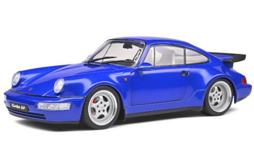 Porsche 964 Turbo 1/18 Solido 911 Turbo () metallic blue 1990 diecast model cars