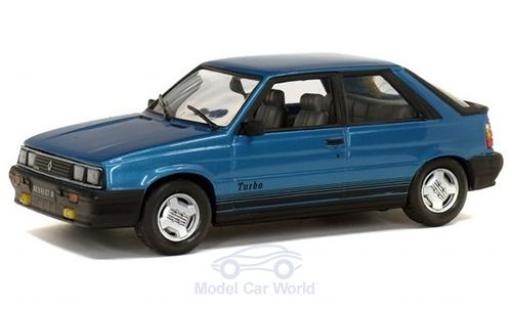 Renault 11 1/43 Solido Turbo metallic blue 1985 diecast model cars
