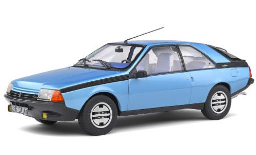 Renault Fuego 1/18 Solido GTS metallic blue 1980 diecast model cars