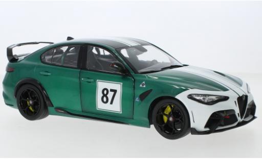 Diecast model cars Alfa Romeo Giulia 1/18 Solido GTAM metallise green No.87 2021 Alfa Romeo Giulia 1/18 Solido GTAM metallise green No.87 2021 diecast model cars