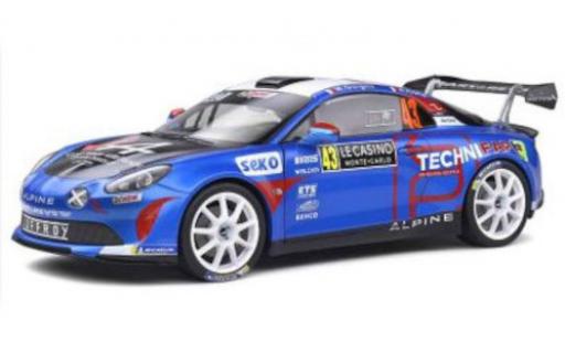Alpine A110 1/18 Solido Rally RGT No.43 Rallye WM Rallye Monte Carlo 1988 diecast model cars
