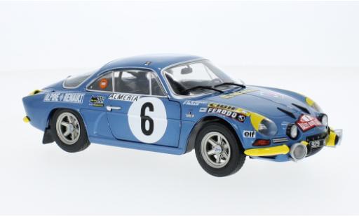 Diecast model cars Alpine A110 1/18 Solido Renault 1600S No.6 Rallye Monte Carlo 1972 Alpine A110 1/18 Solido Renault 1600S No.6 Rallye Monte Carlo 1972 diecast model cars