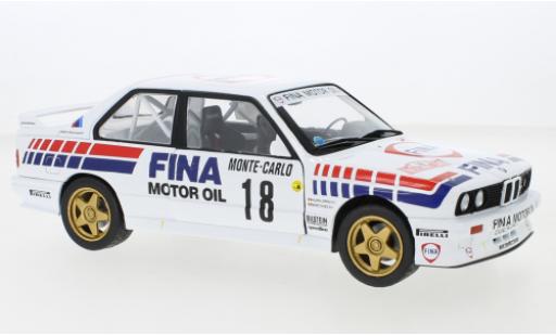 Bmw M3 1/18 Solido (E30) No.18 Fina Rallye WM Rallye Monte Carlo 1988 diecast model cars