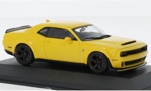 Dodge Challenger 1/43 Solido SRT Demon V8 6.2 yellow 2018 diecast model cars