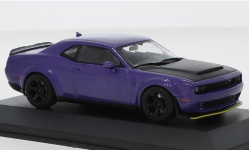 Dodge Challenger 1/43 Solido SRT Demon V8 6.2 metallise lila/black 2018 diecast model cars