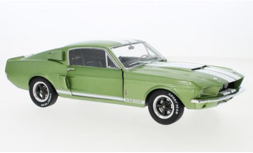 Diecast model cars Shelby GT 500 1/18 Solido Ford Mustang metallise green/white 1967 Shelby GT 500 1/18 Solido Ford Mustang metallise green/white 1967 diecast model cars