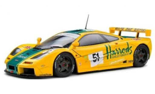 McLaren F1 1/18 Solido GTR No.51 Harrods Mach One Racing Harrods 24h Le Mans 1995 diecast model cars