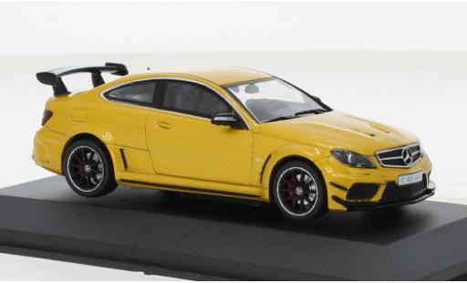 Diecast model cars Mercedes Classe C 1/43 Solido AMG C63 Black Series metallise yellow 2012 Mercedes Classe C 1/43 Solido AMG C63 Black Series metallise yellow 2012 diecast model cars