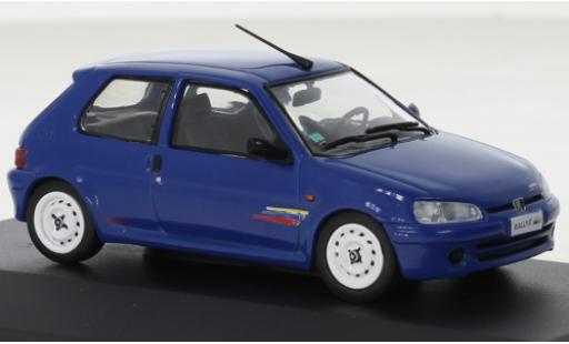 Diecast model cars Peugeot 106 1/43 Solido Rally Phase II blue 1995 Peugeot 106 1/43 Solido Rally Phase II blue 1995 diecast model cars