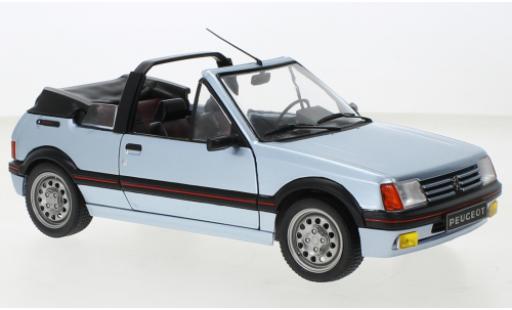 Peugeot 205 1/18 Solido CTI metallise blue 1989 diecast model cars