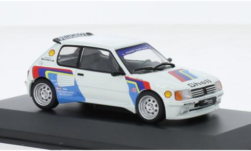 Peugeot 205 1/43 Solido GTI Dimma white/Décorer diecast model cars