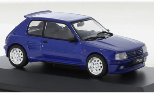 Peugeot 205 1/43 Solido GTI Dimma metallise blue 1989 diecast model cars