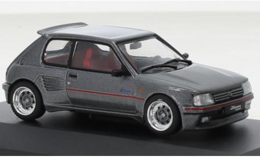 Peugeot 205 1/43 Solido GTI Dimma metallise grey 1989 diecast model cars