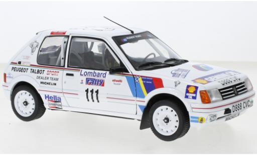 Peugeot 205 1/18 Solido GTI No.111 Rallye WM RAC Rallye 1988 diecast model cars