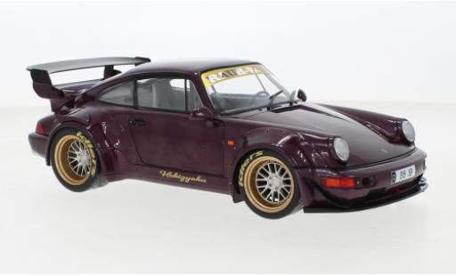 Porsche 964 RWB 1/18 Solido 911  metallise lila HEKIGYOKU 2022 diecast model cars