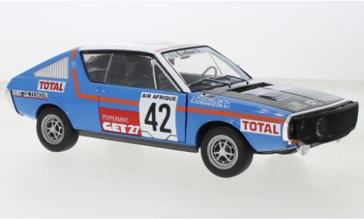 Renault 17 1/18 Solido No.42 Rally Abidjan - Nice 1976 diecast model cars
