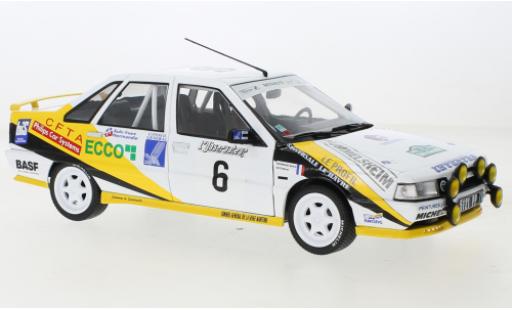 Renault 21 1/18 Solido Turbo No.6 Rallye Charlemagne 1991 diecast model cars